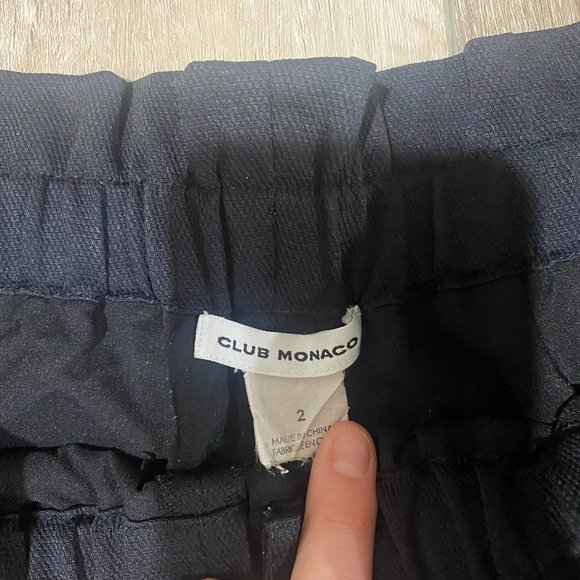 Club Monaco Jogger / Tailored Drawstring Jogger - Dark Navy - Picture 3 of 3